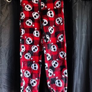 Red and Black Plaid Jack Skeleton Pajama Pants
